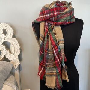 Plaid scarf/stole